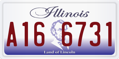IL license plate A166731