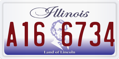 IL license plate A166734