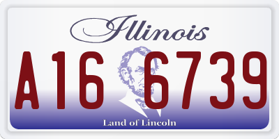 IL license plate A166739