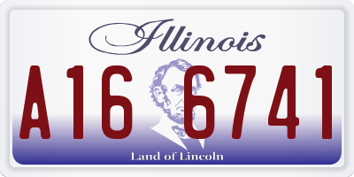 IL license plate A166741