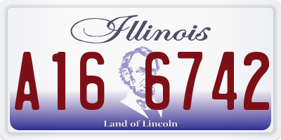 IL license plate A166742