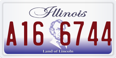 IL license plate A166744