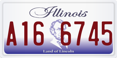 IL license plate A166745