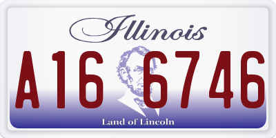 IL license plate A166746