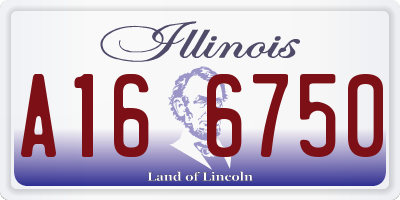 IL license plate A166750