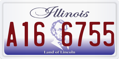 IL license plate A166755