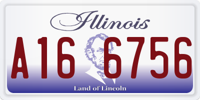 IL license plate A166756