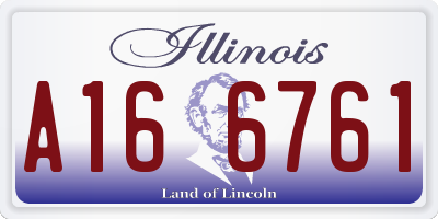 IL license plate A166761