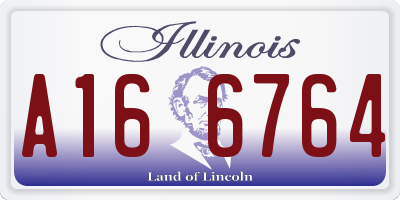IL license plate A166764
