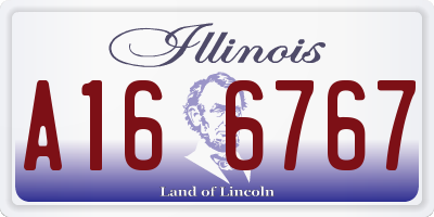 IL license plate A166767