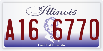 IL license plate A166770