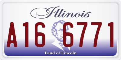 IL license plate A166771