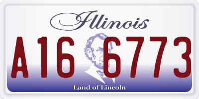 IL license plate A166773