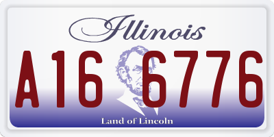 IL license plate A166776