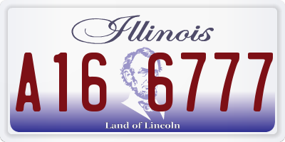 IL license plate A166777