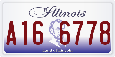 IL license plate A166778