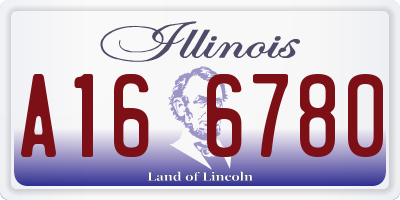 IL license plate A166780