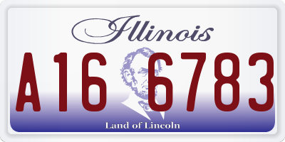 IL license plate A166783