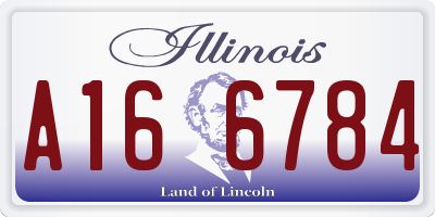 IL license plate A166784
