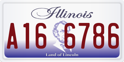 IL license plate A166786