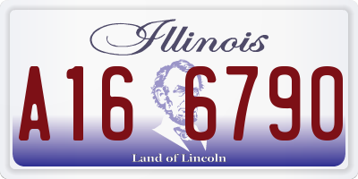 IL license plate A166790