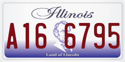 IL license plate A166795