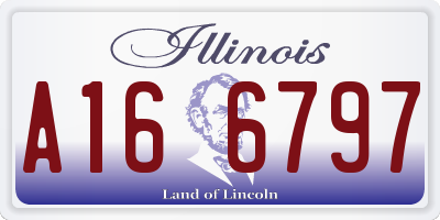 IL license plate A166797