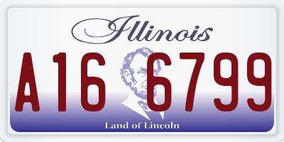 IL license plate A166799