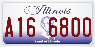 IL license plate A166800