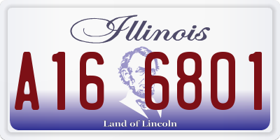 IL license plate A166801