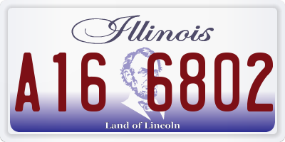 IL license plate A166802