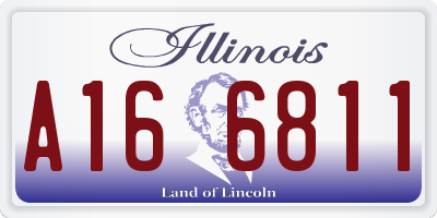 IL license plate A166811