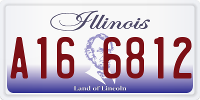 IL license plate A166812
