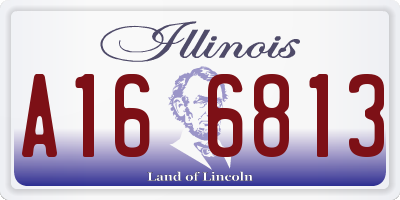 IL license plate A166813