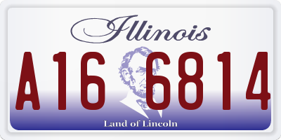 IL license plate A166814