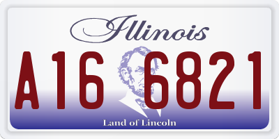IL license plate A166821