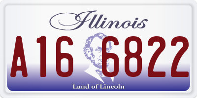 IL license plate A166822