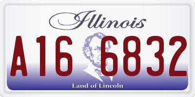 IL license plate A166832