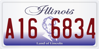 IL license plate A166834