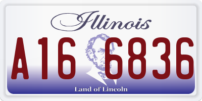 IL license plate A166836