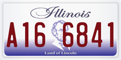 IL license plate A166841