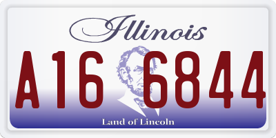 IL license plate A166844