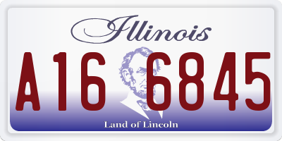 IL license plate A166845