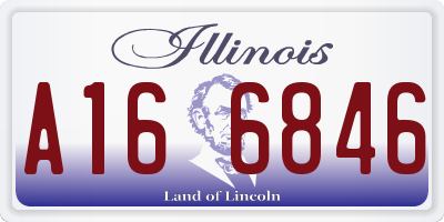 IL license plate A166846