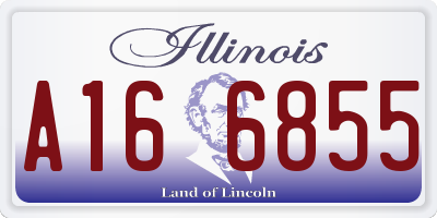 IL license plate A166855