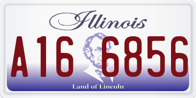 IL license plate A166856