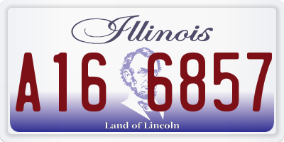 IL license plate A166857