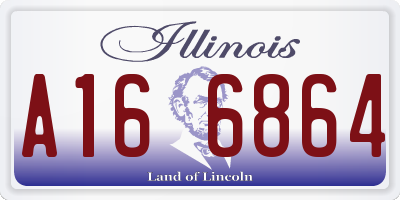 IL license plate A166864