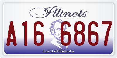 IL license plate A166867
