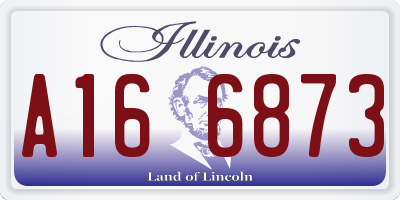 IL license plate A166873